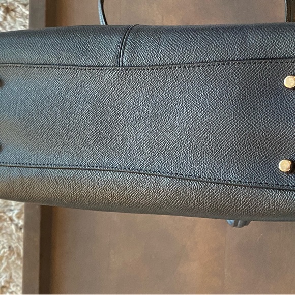 Coach Navy Leather Satchel - Picture 7 of 10